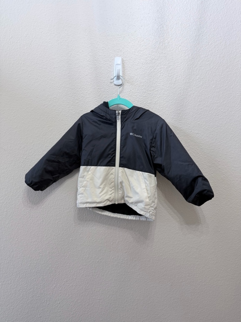 Columbia Black and Cream Toddler Hooded Jacket
